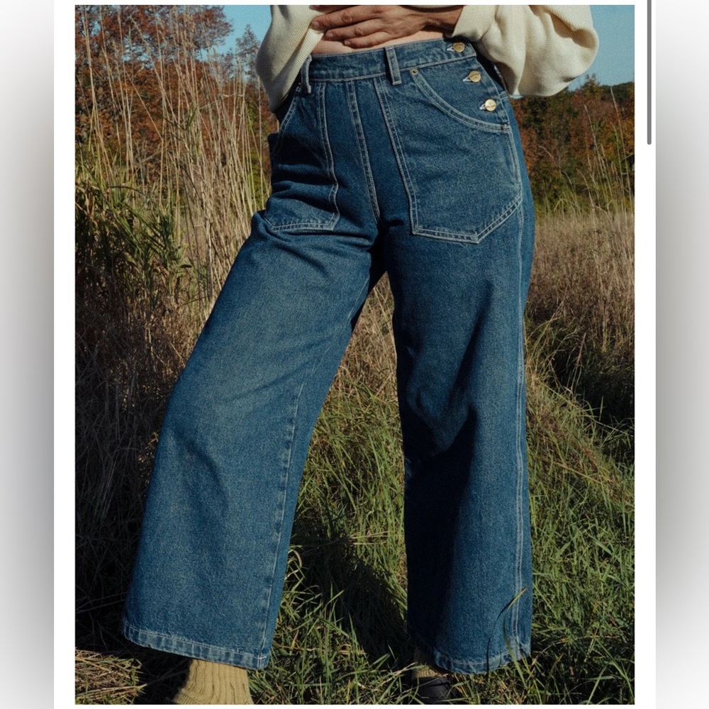 Rudy Jude Side Button Stonewashed Jeans size 2